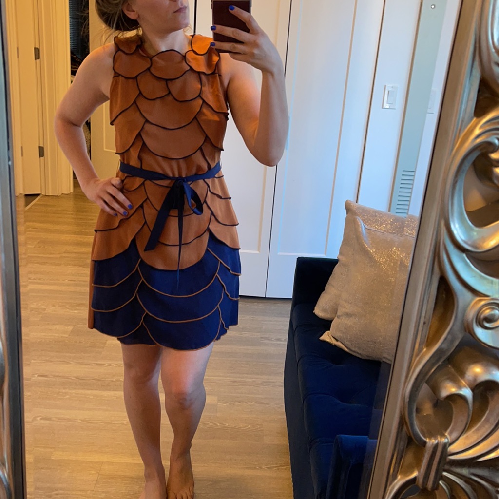 Scale Pattern Dress